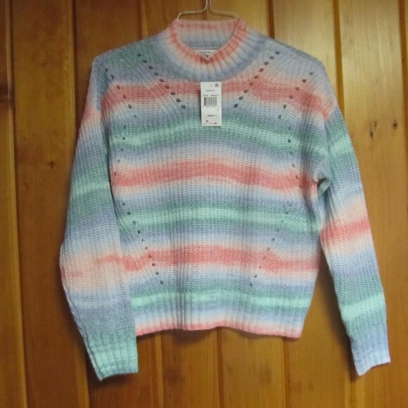 NWT Pastel Sweater sz s New Sweater size Small Crew Neck sweaters Giftable - Picture 1 of 6